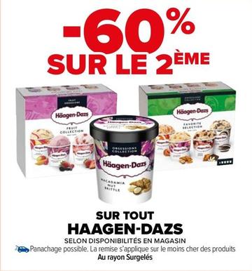 Haagen Dazs - Sur Tout offre sur Carrefour Express
