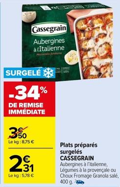 Cassegrain - Plats Préparés Surgelés offre à 2,31€ sur Carrefour Express
