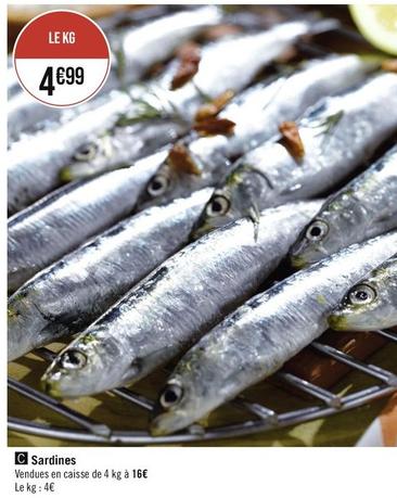 Sardines offre à 4,99€ sur Casino Supermarchés