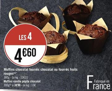 Muffins au chocolat offre à 4,6€ sur Casino Supermarchés