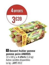 Desserts offre à 2,83€ sur Casino Supermarchés