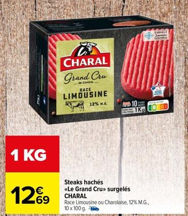 Charal - Steaks Hachés Le Grand Cru Surgelés offre à 12,69€ sur Carrefour Contact