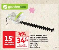 Gardenstar - Taille Haie Filaire 550W offre à 34,99€ sur Auchan Hypermarché