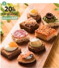 48 Canapes Regions De France offre à 20,59€ sur Auchan Hypermarché