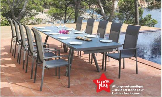 Ensemble Noisette 1 Table + 8 Fauteuils