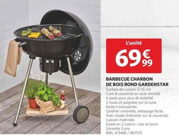 Gardenstar - Barbecue Charbon De Bois Rond