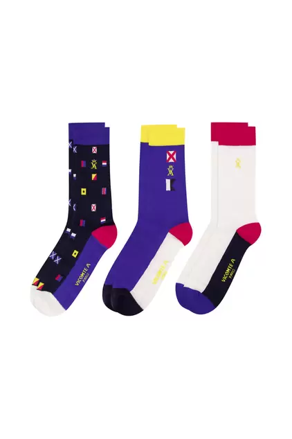 Coffret de chaussettes tricolores offre à 45€ sur Vicomte A