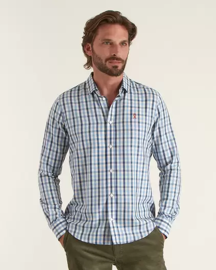 Chemise Slim à Carreaux offre à 135€ sur Vicomte A