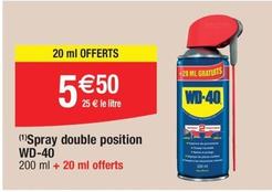 WD-40 - Spray Double Position  offre à 5,5€ sur Migros France