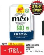 Meo - Café En Grains Espresso  offre à 17,49€ sur Migros France