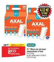 Axal - Blocs De Sel Pour Adoucisseur D'Eau offre à 5,49€ sur Migros France