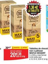 Nestlé - Tablettes De Chocolat Noir À Pâtisser Dessert offre à 10,19€ sur Migros France