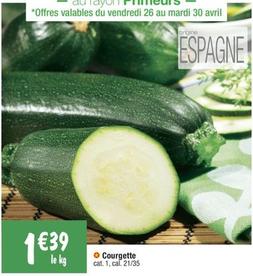 Courgette offre à 1,39€ sur Migros France