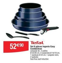 Tefal - Set 8 Pièces Ingenio Easy Cook&Clean