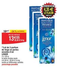 Lenor - Lot De 3 Parfum De Linge En Perles Envolee D'Air  offre à 6,59€ sur Migros France