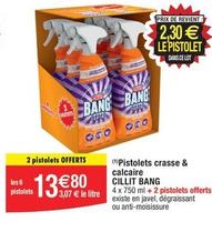 Cillit Bang - Pistoletes Crasse & Calcaire  offre à 13,8€ sur Migros France