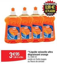Cora - Liquide Vaisselle Ultra Dégraissant Orange