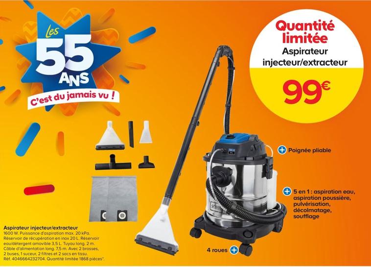 Aspirateur Injecteur/Extracteur offre à 99€ sur Castorama