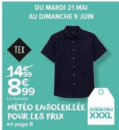 Tex - La Chemise offre à 8,99€ sur Carrefour Market