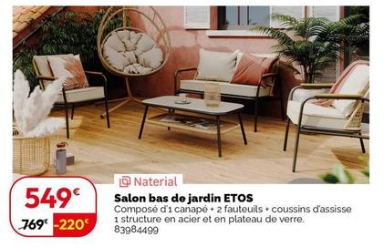 Etos - Salon Bas De Jardin  offre à 549€ sur Weldom