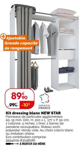 New Star - kIT Dressing Blanc  offre à 89,9€ sur Weldom