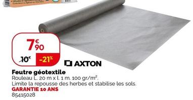 Axton - Feutre Geotextile  offre à 7,9€ sur Weldom