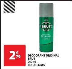 Brut - Déodorant Original offre à 2,79€ sur Auchan Hypermarché