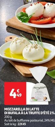 Mozzarella Di Latte Di Bufala À La Truffe D'été 1%