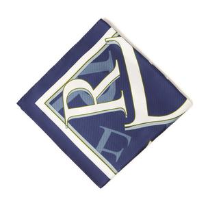 Bandana en 100% soie - Bleu - Twill imprimé Lettres Draeger - Unisexe - 67x67 cm offre à 69€ sur Draeger