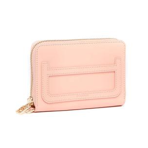 Portefeuille femme en cuir - rose