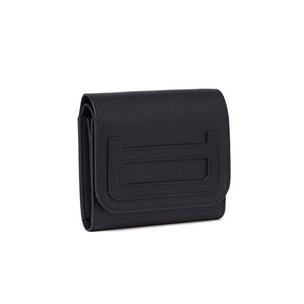 Porte-monnaie femme à rabat en cuir - noir offre à 59€ sur Draeger