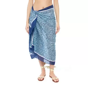 Paréo Imprimé Panthère Femme en Coton - Bleu offre à 49€ sur Draeger