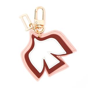 bijou de sac à thème - rose - 100% cuir - draeger