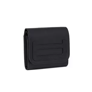 Porte-monnaie femme à rabat en cuir - noir offre à 29,5€ sur Draeger