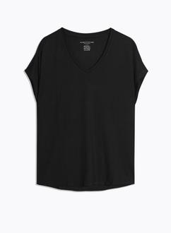 T-shirt Col V oversize en Viscose / Elasthanne