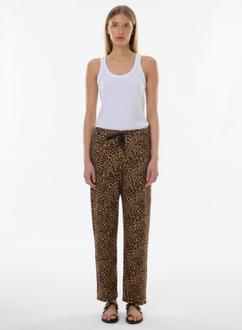 Pantalon en Viscose / Lin / Elasthanne