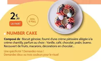 Number Cake offre à 2,8€ sur E.Leclerc