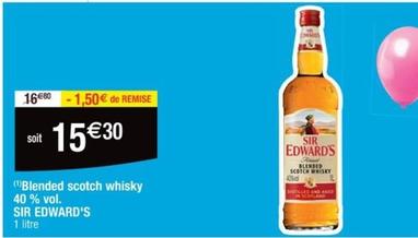 Whisky offre à 15,3€ sur Cora