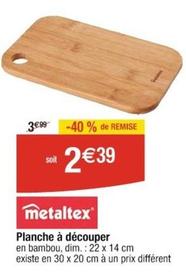 Metaltex - Planche À Découper offre à 2,39€ sur Cora