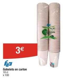 Flo - Gobelets En Carton offre à 3€ sur Cora
