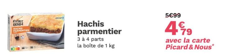 Picard - Hachis Parmentier offre à 4,79€ sur Picard