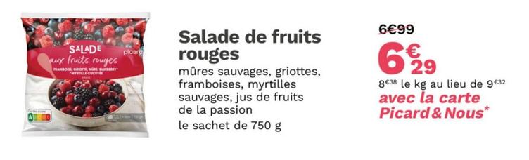 Picard - Salade De Fruits Rouges offre à 6,29€ sur Picard