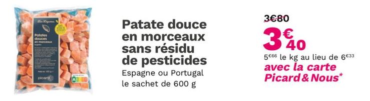 Patate Douce En Morceaux Sans Résidu De Pesticides offre à 3,4€ sur Picard