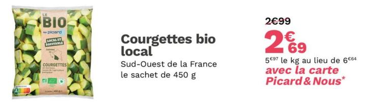 Picard - Courgettes Bio Local offre à 2,69€ sur Picard