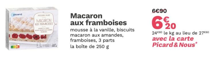 Macaron Aux Framboises offre à 6,2€ sur Picard