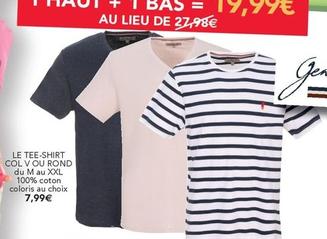 T-shirt homme offre à 7,99€ sur Stokomani