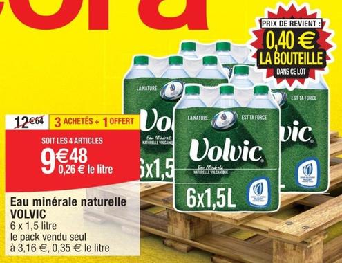 Volvic - Eau Minerale Naturelle  offre à 3,16€ sur Cora