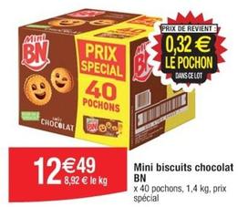 Bn - Mini Biscuits Chocolat offre à 12,49€ sur Cora