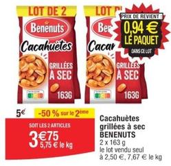 Bénénuts - Cacahuètes Grillées À Sec offre à 3,75€ sur Cora