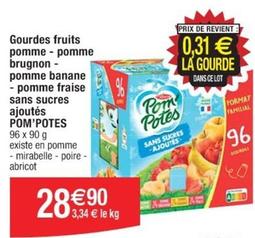 Pom'potes - Gourdes Fruits Pomme offre à 28,9€ sur Cora